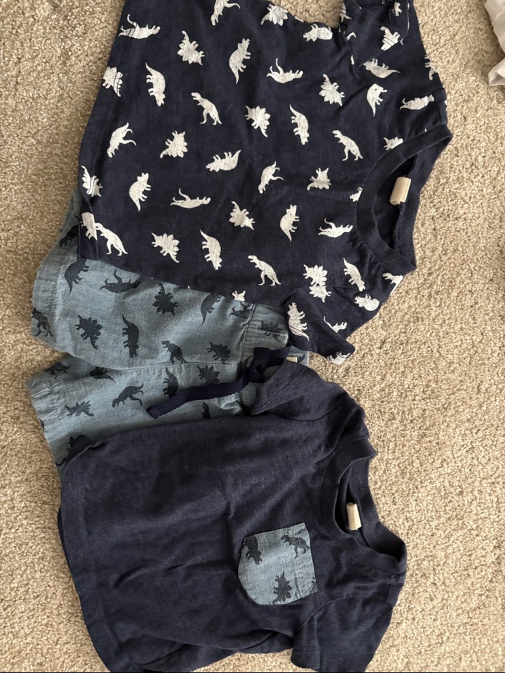 6 months boys Tucker & Tate dino shorts and 2 shirts set